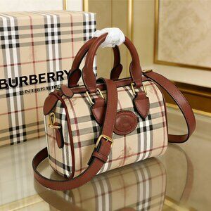 Burberry Mini Check Bowling Bag